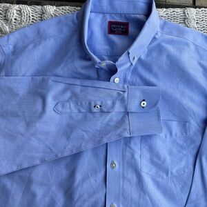UNTUCKit Men's Light Blue Button Down Shirt‎ Relaxed Fit Wrinkle Free XL